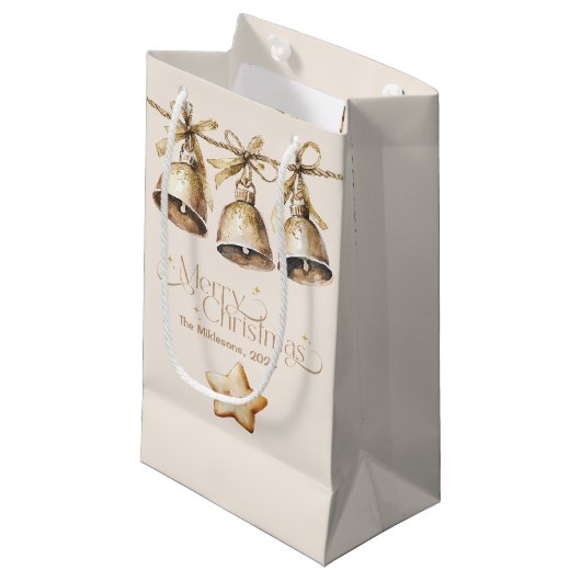 Petit Sac Cadeau Noël botanique russe (Devant Angle)