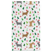 Petit Sac Cadeau Noël Cairn Terrier Chien Howliday Tree (Dos)