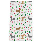 Petit Sac Cadeau Noël Cairn Terrier Chien Howliday Tree (Devant)