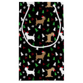 Petit Sac Cadeau Noël Cairn Terrier Chien Howliday Tree (Dos)