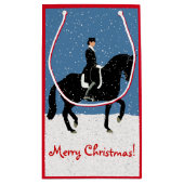 Petit Sac Cadeau Noël de cheval de dressage de Milou (Dos)