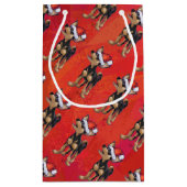 Petit Sac Cadeau Noël de chiwawa sur le rouge (Dos)