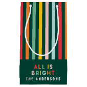 Petit Sac Cadeau Noel de famille simple et moderne (Devant)