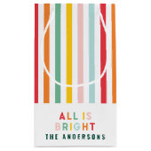 Petit Sac Cadeau Noel de famille simple et moderne (Dos)