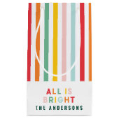 Petit Sac Cadeau Noel de famille simple et moderne (Devant)