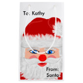 Petit Sac Cadeau Noël de Jolly Santa Claus (Devant)