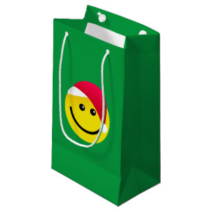 Petit Sac Cadeau Noël de Santa Hat Emoji