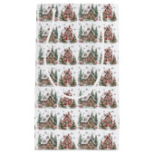 Petit Sac Cadeau Noël d'hiver festif (Devant)