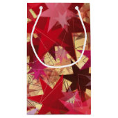 Petit Sac Cadeau NOËL Étoiles Abstraites (Dos)