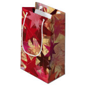 Petit Sac Cadeau NOËL Étoiles Abstraites (Dos Angle)