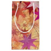 Petit Sac Cadeau NOËL Étoiles Abstraites (Devant)