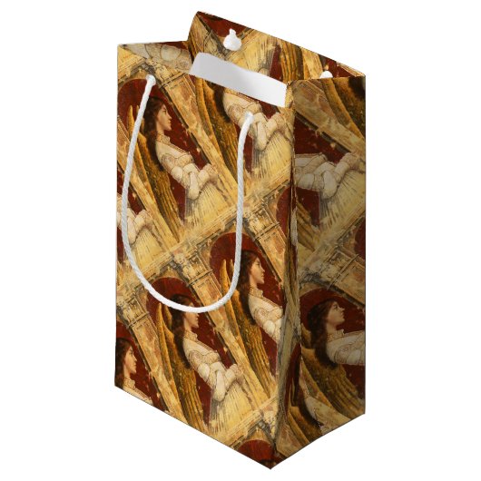 Petit Sac Cadeau Noël Fresco Angel (Devant Angle)