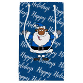 Petit Sac Cadeau Noël Hanoukka Kwanzaa de Père Noël (Devant)