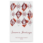 Petit Sac Cadeau Noël Joyeuses Fêtes Vacances scandinaves (Dos)