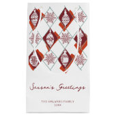 Petit Sac Cadeau Noël Joyeuses Fêtes Vacances scandinaves (Devant)