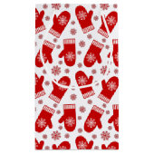 Petit Sac Cadeau Noël Red Snowflake Mittens (Dos)