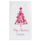 Petit Sac Cadeau Noël rose (Dos)