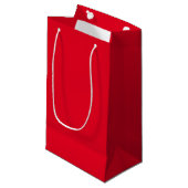 Petit Sac Cadeau Noël rouge (Devant Angle)