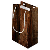 Petit Sac Cadeau Noël rustique (Dos Angle)