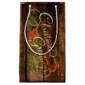 Petit Sac Cadeau Noël rustique (Devant)