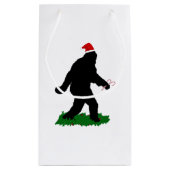 Petit Sac Cadeau Noël Sasquatchant (Dos)