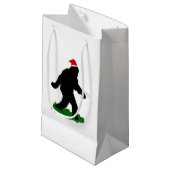 Petit Sac Cadeau Noël Sasquatchant (Devant Angle)