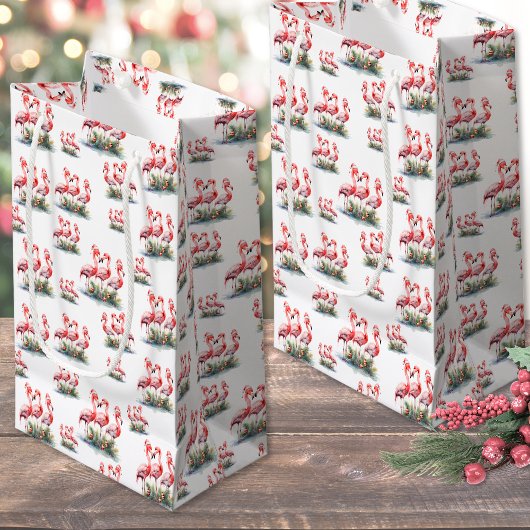 Petit Sac Cadeau Noël tropical