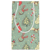 Petit Sac Cadeau Noël vintage (Devant)