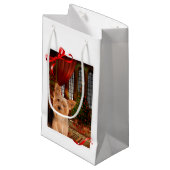 Petit Sac Cadeau Noël Yorkie (Devant Angle)