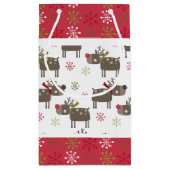 Petit Sac Cadeau Noëls rouges, blancs et verts (Dos)