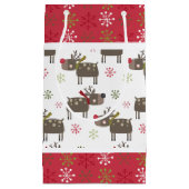 Petit Sac Cadeau Noëls rouges, blancs et verts (Devant)