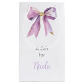 Petit Sac Cadeau Noeud Papillon Coquette Mariage (Dos)