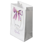 Petit Sac Cadeau Noeud Papillon Coquette Mariage (Dos Angle)