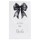 Petit Sac Cadeau Noeud Papillon Coquette Mariage (Dos)