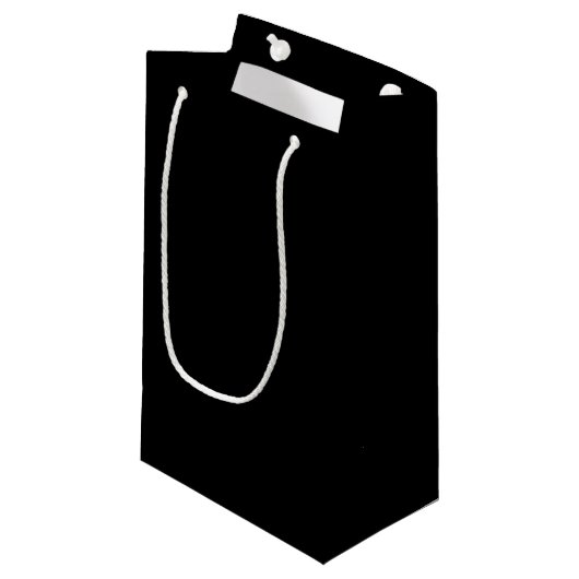 Petit Sac Cadeau Noir (Devant Angle)
