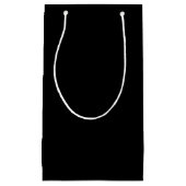 Petit Sac Cadeau Noir (Devant)