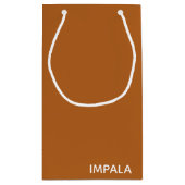 Petit Sac Cadeau Nom de couleur brun Impala (Dos)
