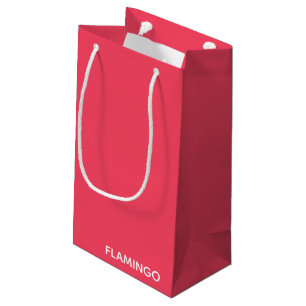 Petit Sac Cadeau Nom de couleur rose Flamant rose