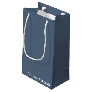Petit Sac Cadeau Nom de la couleur gris-bleu du nuage-tonnerre
