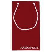 Petit Sac Cadeau Nom de la couleur rouge de la grenade (Dos)