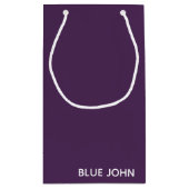 Petit Sac Cadeau Nom de la couleur violette de Blue John (Dos)