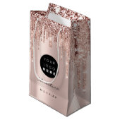 Petit Sac Cadeau Nom des lecteurs de Parties scintillant de vidage (Devant Angle)