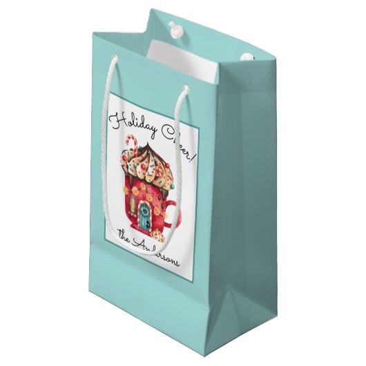 Petit Sac Cadeau Nom, Magic Candy House, Holiday Cheer, (Devant Angle)