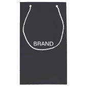 Petit Sac Cadeau Nom modifiable en gras moderne, entreprise ou marq (Dos)