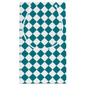 Petit Sac Cadeau Nom Monogrammé gris et blanc tendance (Dos)