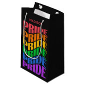 Petit Sac Cadeau Nom personnalisé Fierté (Devant Angle)