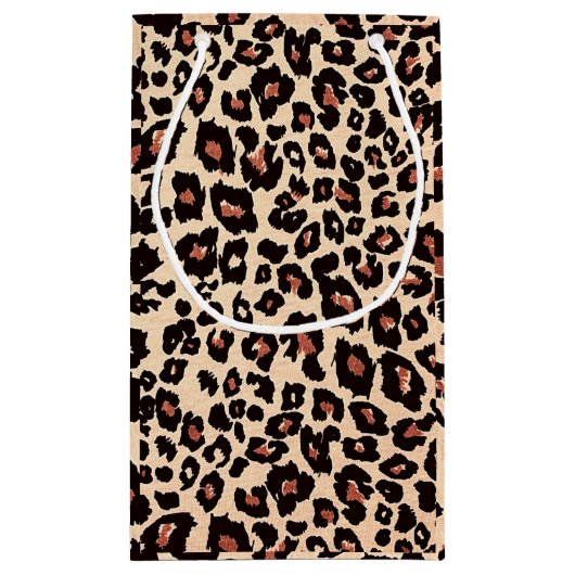 Petit Sac Cadeau Noms personnalisés Leopard de luxe (Dos)