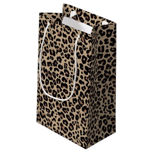 Petit Sac Cadeau Noms personnalisés Luxury Cheetah Love (Dos Angle)