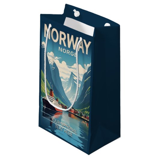 Petit Sac Cadeau Norvège (Devant Angle)