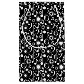 Petit Sac Cadeau Notes musicales et Clefs (Dos)